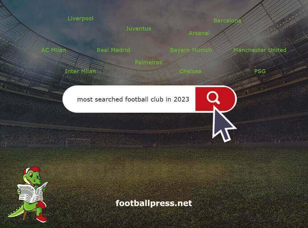 most searched football club in 2023